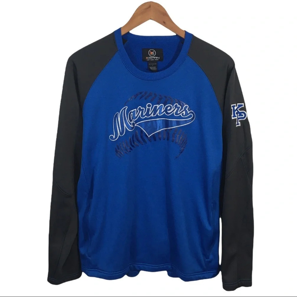 B7 Men’s Seattle Mariners Hand Stitched MLB Baseball Sweatshirt L